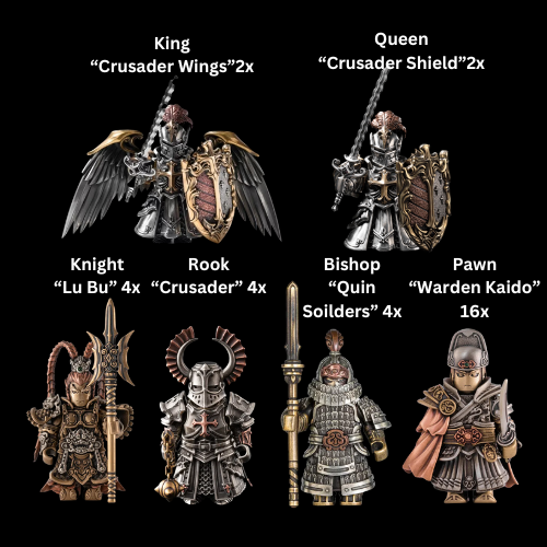 Royal Builders "Battle of Army's Chess Piece Set